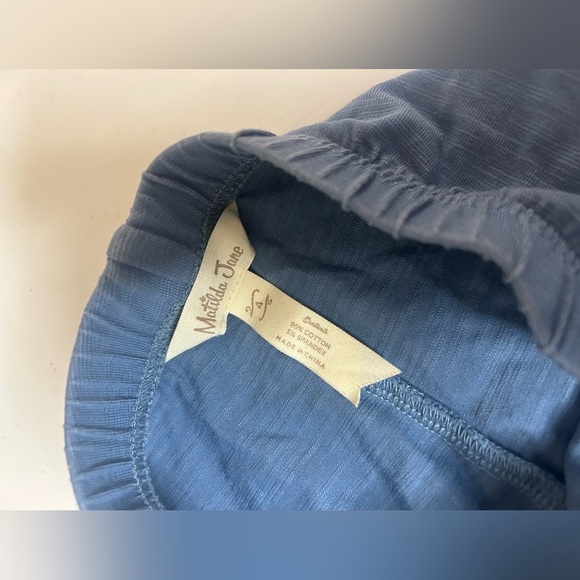 Matilda Jane Bright Lights Blue Big Ruffles Pants Blue size 4 - Picture 3 of 5